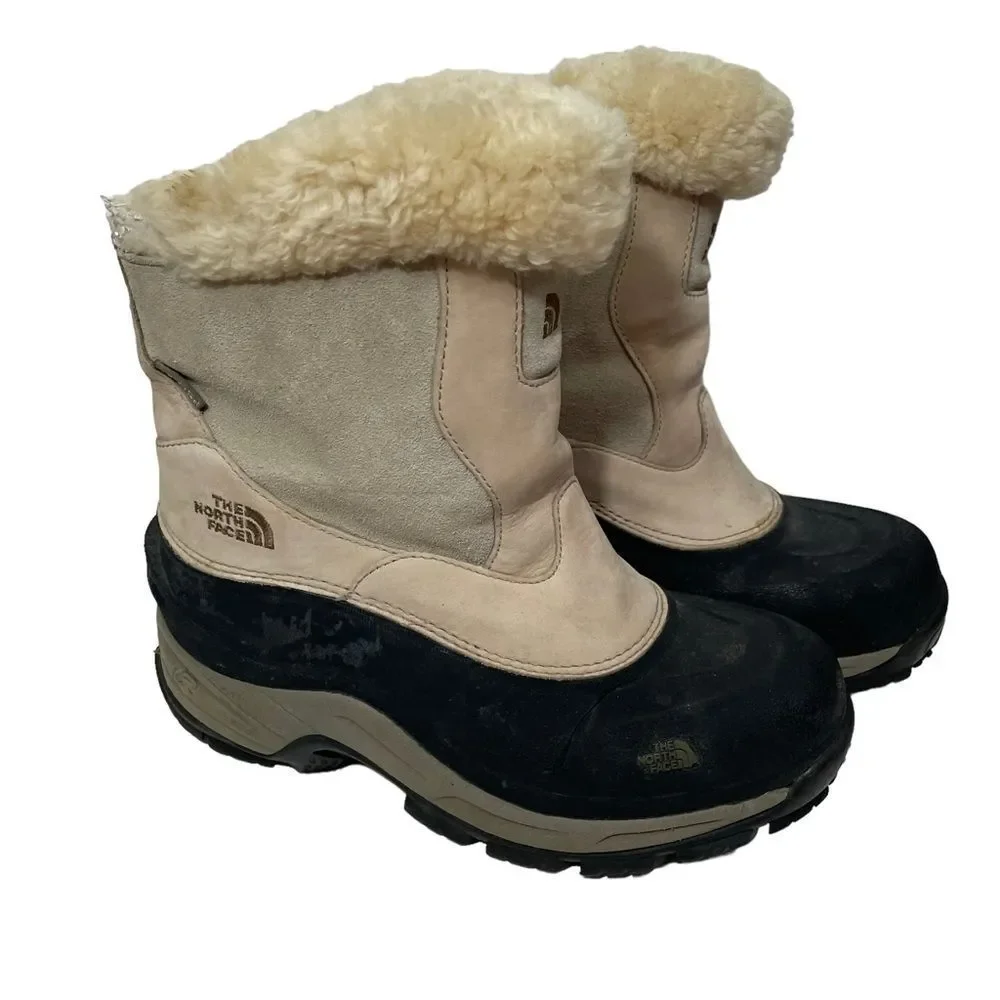 The North Face Tan Insulated Winter Boots